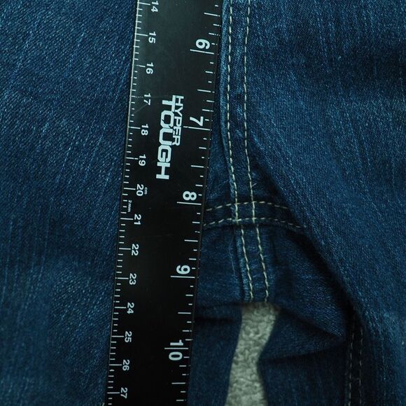 Arizona Straight Jeans Girls' Size 16 Blue Denim Regular Fit Mid Rise Cotton - Picture 4 of 8